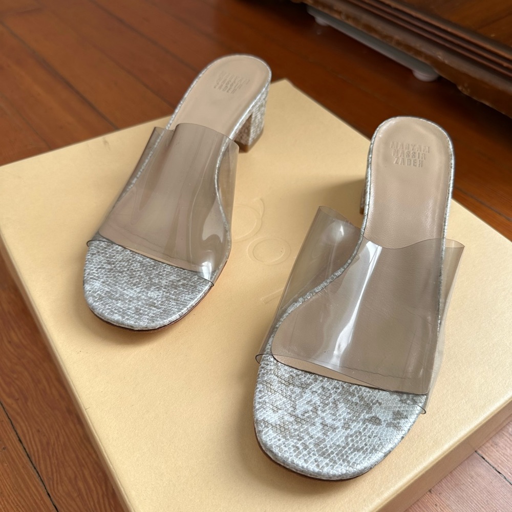 Maryam Nassir Zadeh snakeskin mules
